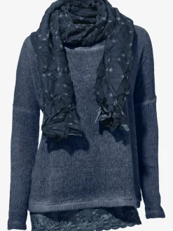 Linea Tesini T-Shirts<T-shirt 2 en 1 look 2 en 1, livré avec l'écharpe