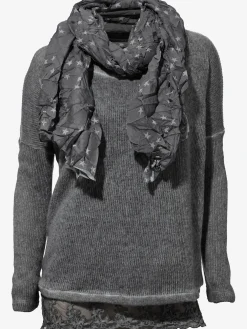 Linea Tesini T-Shirts<T-shirt 2 en 1 look 2 en 1, livré avec l'écharpe