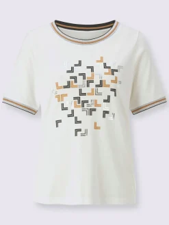 T-Shirts<T-shirt à encolure ronde 50% coton et 50% modal