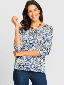 T-Shirts<T-shirt à encolure ronde 50% coton