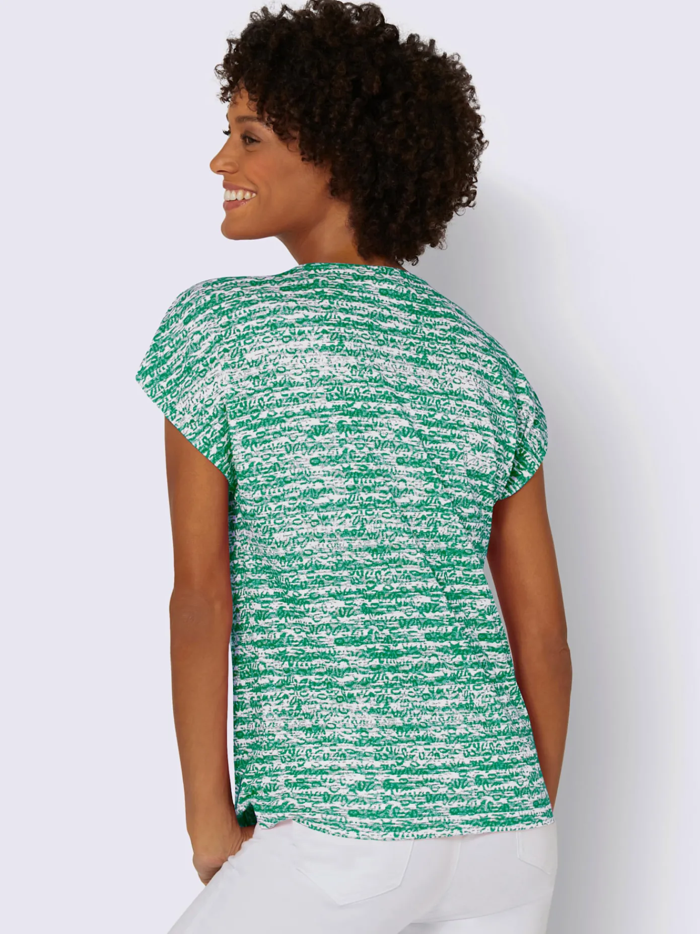 Collection L T-Shirts<T-shirt à encolure ronde 50% coton