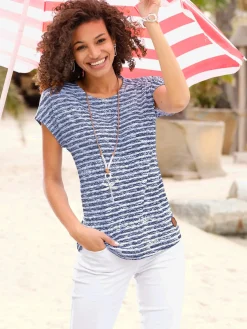 Collection L T-Shirts<T-shirt à encolure ronde 50% coton