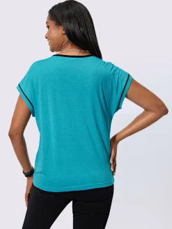 T-Shirts<T-shirt à encolure ronde 50% modal