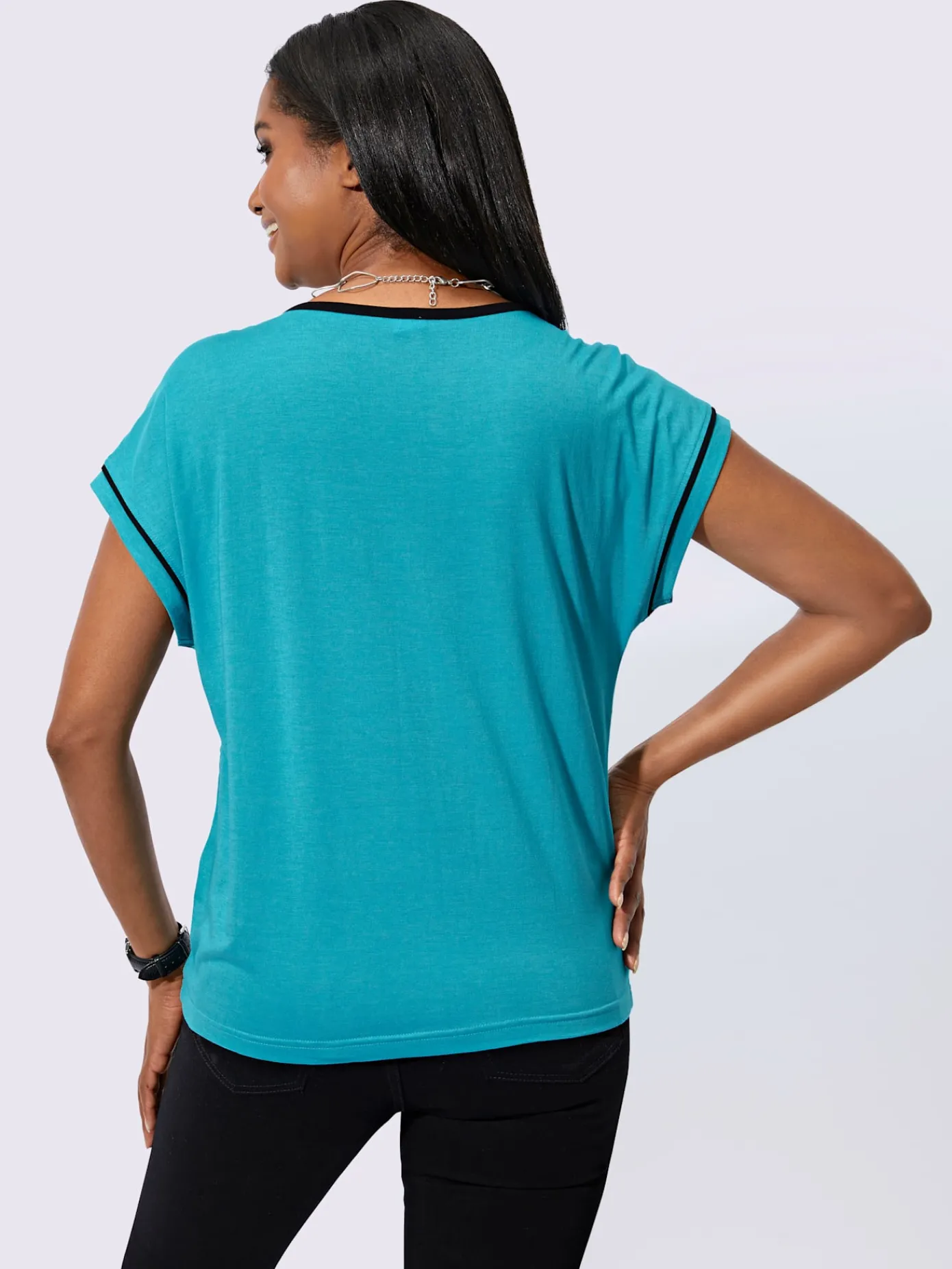 T-Shirts<T-shirt à encolure ronde 50% modal