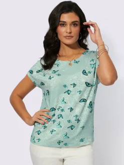 Creation L T-Shirts<T-shirt à encolure ronde avec viscose (ecovero)