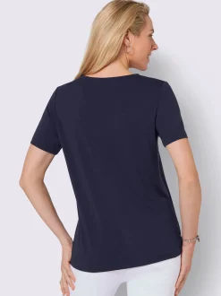 T-Shirts<T-shirt à encolure ronde coupe affinante