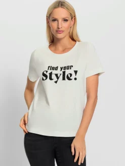 Rick Cardona T-Shirts<T-shirt à encolure ronde détail décoratif à l'aspect 3d