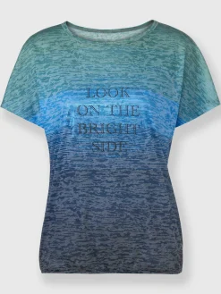 Rick Cardona T-Shirts<T-shirt à encolure ronde effet vaporeux chic