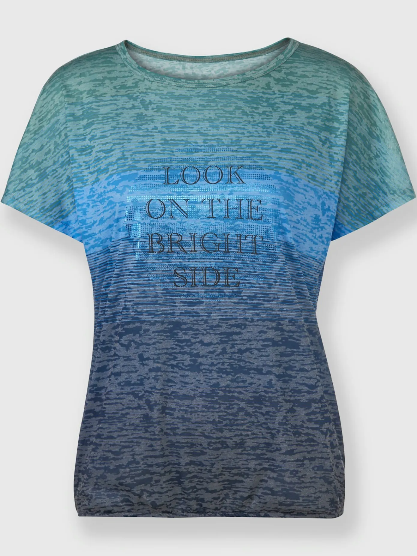 Rick Cardona T-Shirts<T-shirt à encolure ronde effet vaporeux chic