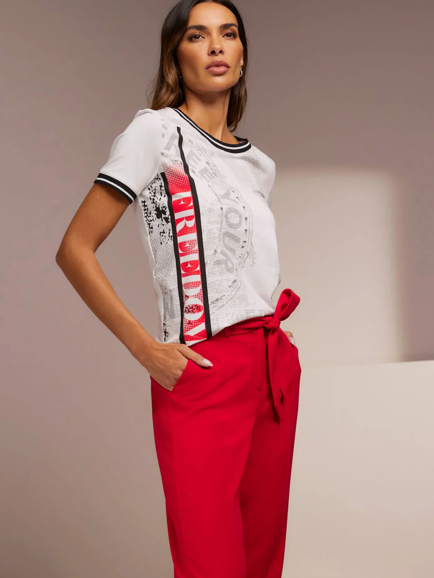 Rick Cardona T-Shirts<T-shirt à encolure ronde imprimé tendance