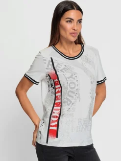 Rick Cardona T-Shirts<T-shirt à encolure ronde imprimé tendance