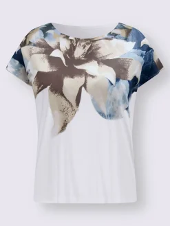 Creation L T-Shirts<T-shirt à encolure ronde imprimé floral