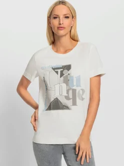 Rick Cardona T-Shirts<T-shirt à encolure ronde joli imprimé devant