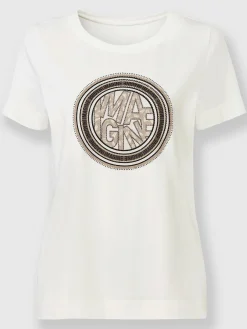 Rick Cardona T-Shirts<T-shirt à encolure ronde jolies pierres brillantes fantaisie