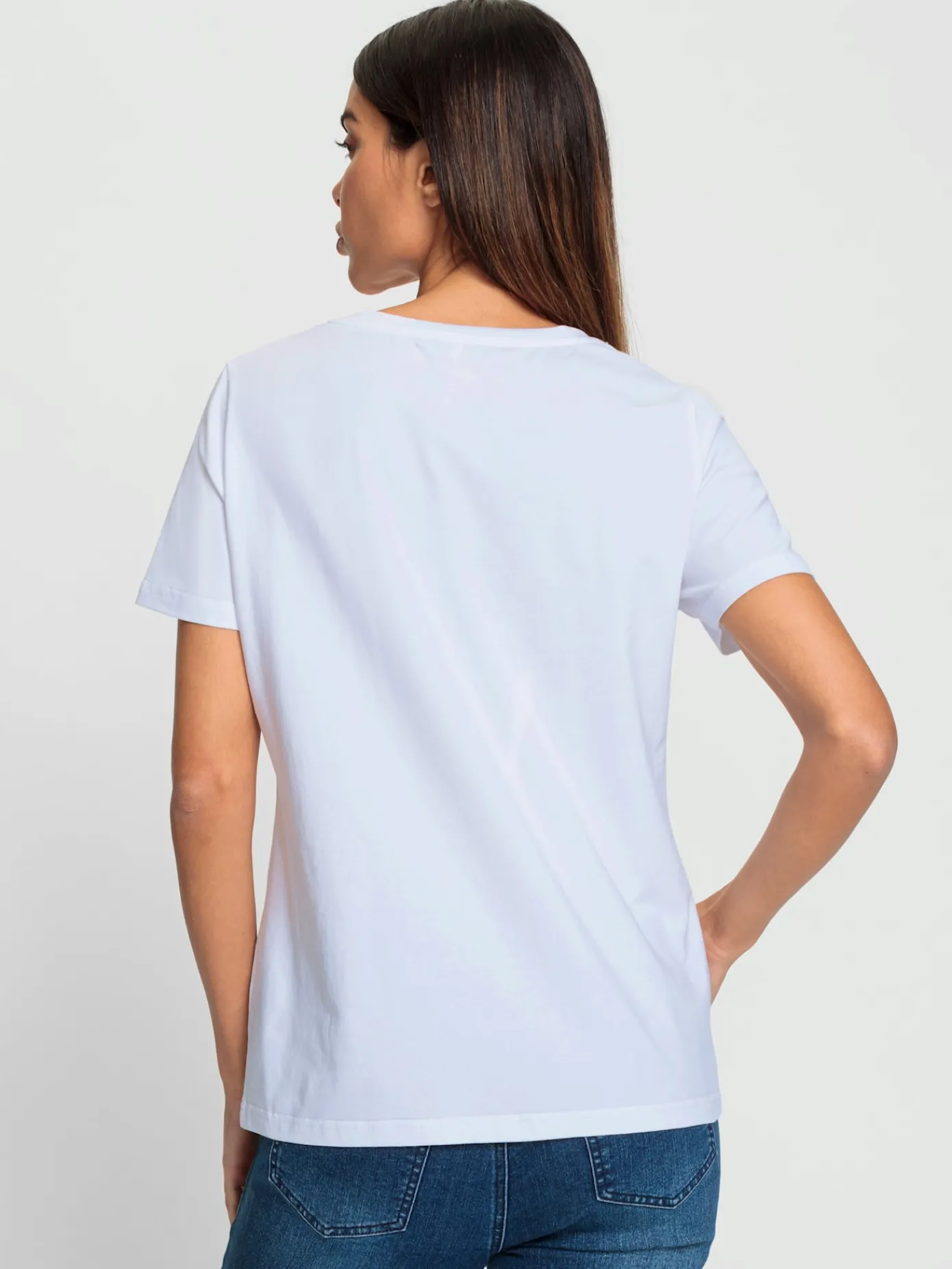 Rick Cardona T-Shirts<T-shirt à encolure ronde joli imprimé devant