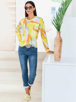 Rick Cardona T-Shirts<T-shirt à encolure ronde élasthanne