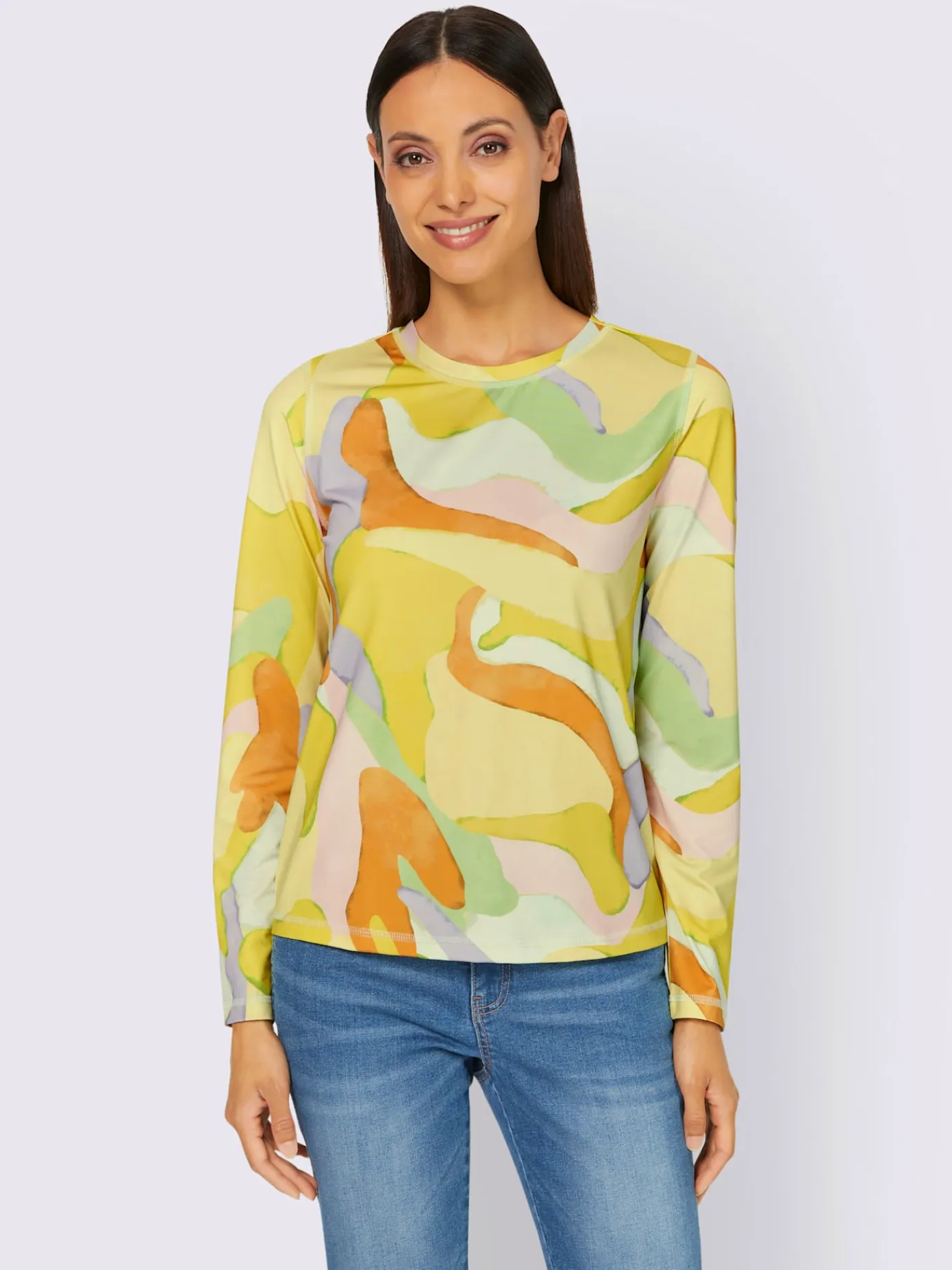 Rick Cardona T-Shirts<T-shirt à encolure ronde élasthanne