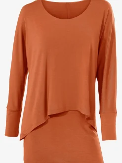 Linea Tesini T-Shirts<T-shirt à encolure ronde look décontracté tendance, manches chauve-souris