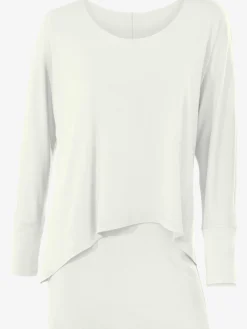 Linea Tesini T-Shirts<T-shirt à encolure ronde look décontracté tendance, manches chauve-souris