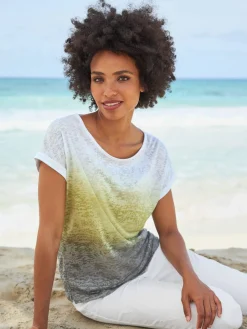 Linea Tesini T-Shirts<T-shirt à encolure ronde mélange de viscose doux