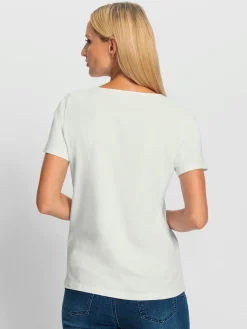 Rick Cardona T-Shirts<T-shirt à encolure ronde motif imprimé devant