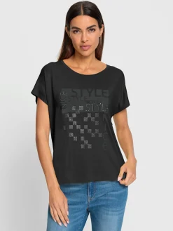 Rick Cardona T-Shirts<T-shirt à encolure ronde motif imprimé exclusif devant