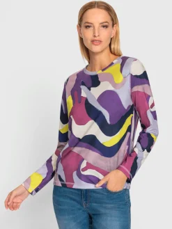 Rick Cardona T-Shirts<T-shirt à encolure ronde motif coloré