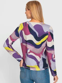 Rick Cardona T-Shirts<T-shirt à encolure ronde motif coloré