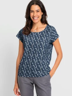 T-Shirts<T-shirt à encolure ronde pur coton