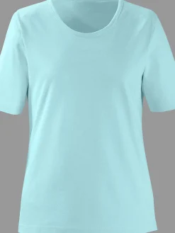 T-Shirts<T-shirt à encolure ronde pur coton