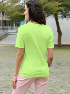 T-Shirts<T-shirt à encolure ronde pur coton