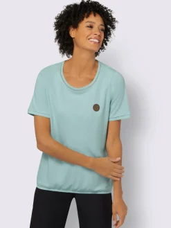 Collection L T-Shirts<T-shirt à encolure ronde pur coton