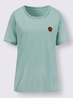 Collection L T-Shirts<T-shirt à encolure ronde pur coton