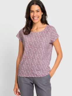 T-Shirts<T-shirt à encolure ronde pur coton