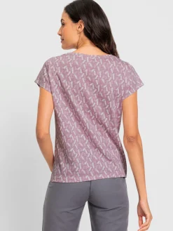 T-Shirts<T-shirt à encolure ronde pur coton