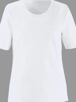 T-Shirts<T-shirt à encolure ronde pur coton