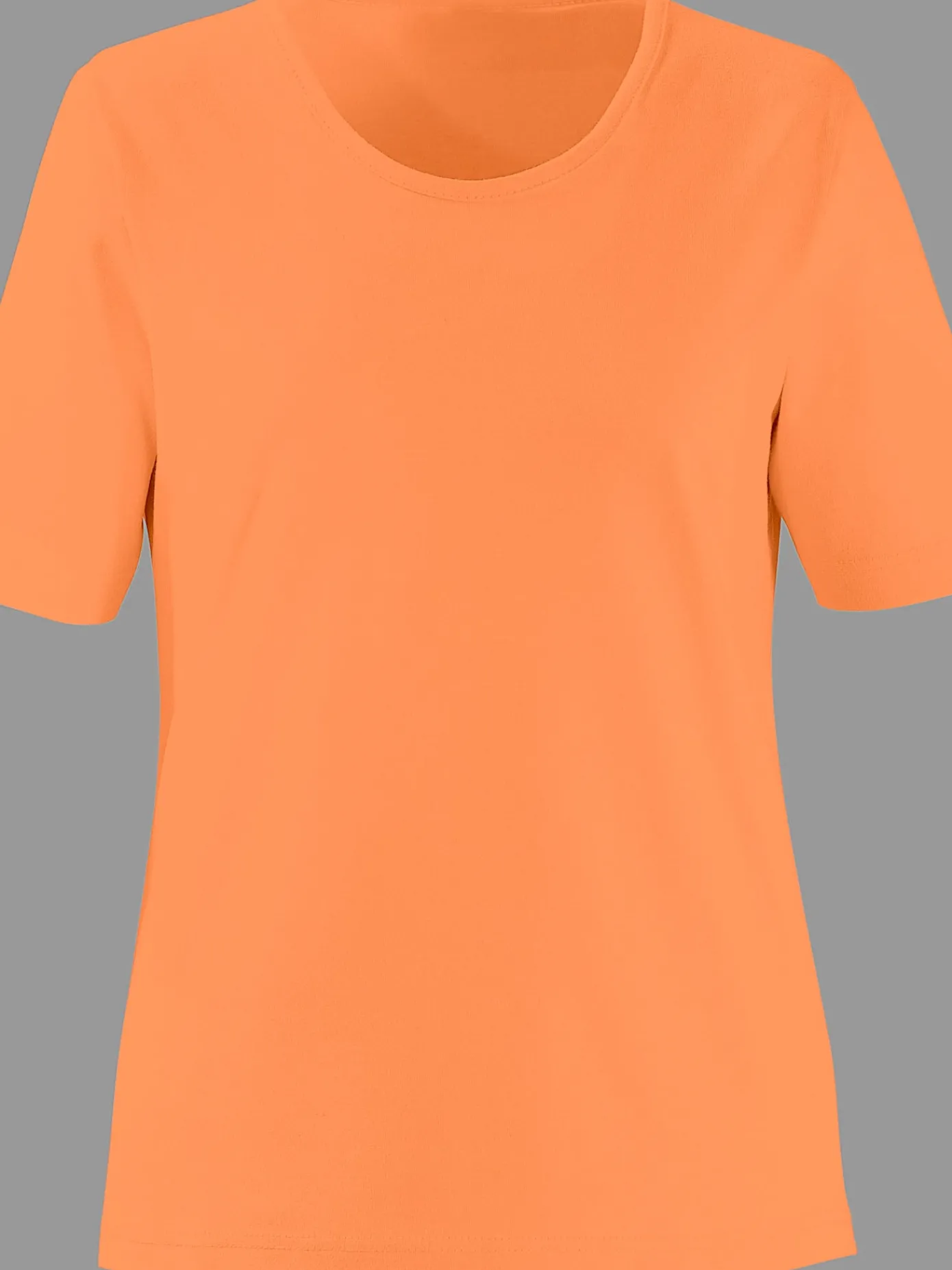 T-Shirts<T-shirt à encolure ronde pur coton