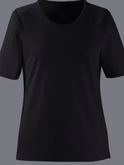 T-Shirts<T-shirt à encolure ronde pur coton