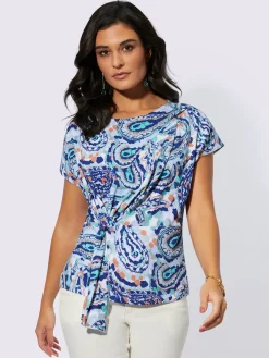 Creation L T-Shirts<T-shirt à encolure ronde qualité lyocell