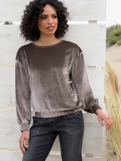 Linea Tesini T-Shirts<T-shirt à encolure ronde qualité joliment chatoyante