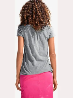 Linea Tesini T-Shirts<T-shirt à encolure ronde superbes détails en dentelle et boutons brillants