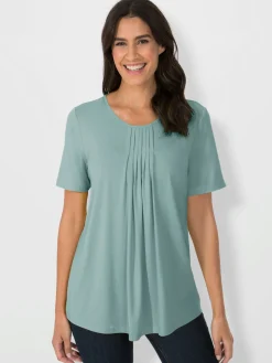 T-Shirts<T-shirt à encolure ronde viscose