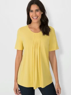 T-Shirts<T-shirt à encolure ronde viscose