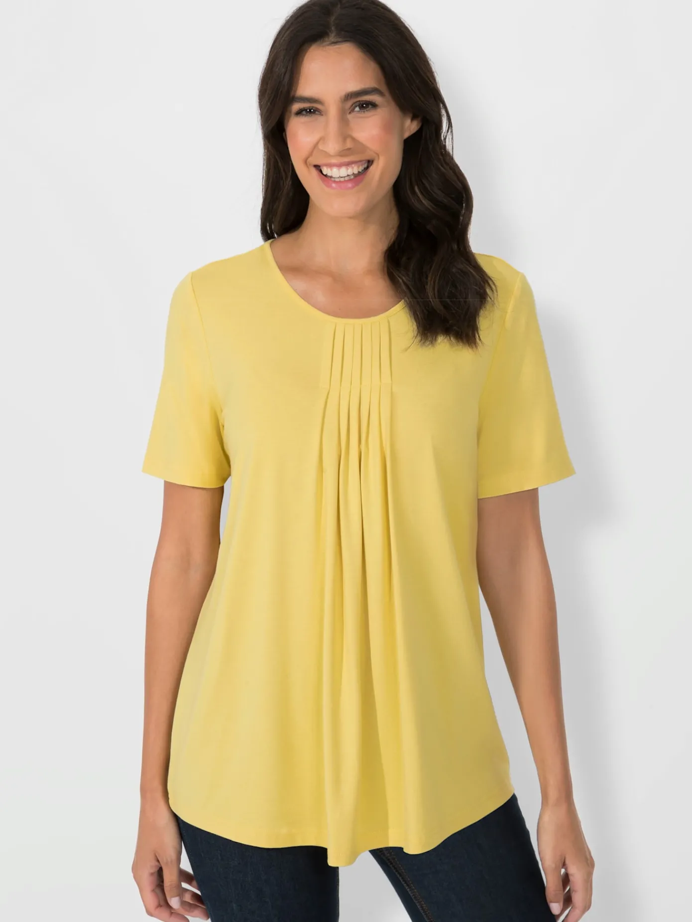 T-Shirts<T-shirt à encolure ronde viscose