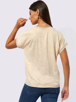 Creation L T-Shirts<T-shirt à encolure ronde viscose