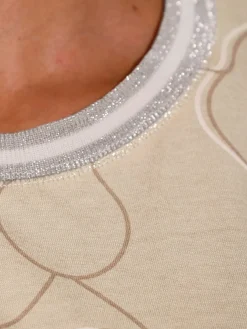 Creation L T-Shirts<T-shirt à encolure ronde viscose