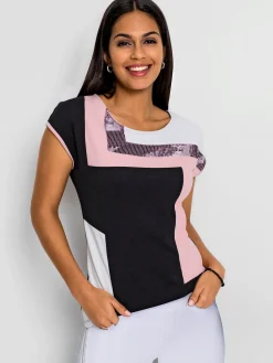 T-Shirts<T-shirt à encolure ronde viscose