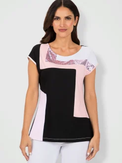 T-Shirts<T-shirt à encolure ronde viscose