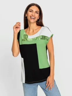 T-Shirts<T-shirt à encolure ronde viscose