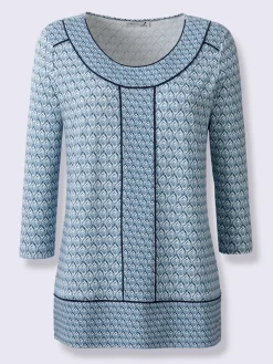 Collection L T-Shirts<T-shirt à encolure ronde viscose